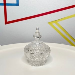 Crystal Trinket Dish with Lid